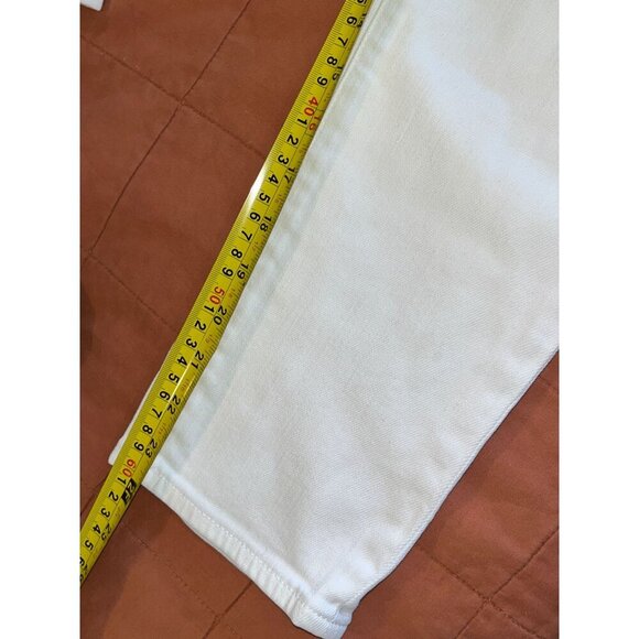 AG Adriano Goldschmied The Stilt Cigarette Jean Crop White Jeans Size 27 Womens - Picture 9 of 9